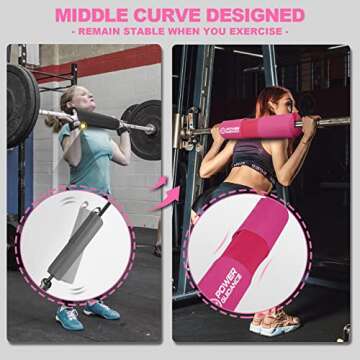 POWER GUIDANCE Barbell Squat Pad - Neck & Shoulder Protective Pad Anti-Skid Points for Squats, Lunge...