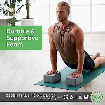 Gaiam Yoga Block Supportive Latex-Free EVA Foam