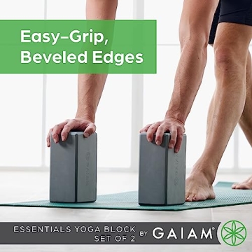 Gaiam Yoga Block Supportive Latex-Free EVA Foam