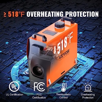 VEVOR 12V 5KW Diesel Air Heater With Remote & LCD