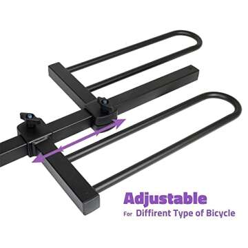 VENZO 2 Bike Bicycle Platform Carrier for Cars and SUVs