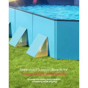 Durable Peteast Foldable Dog Pool for Pets & Kids