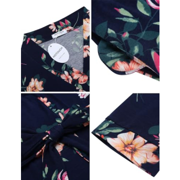 HOTOUCH Lightweight Summer Bathrobe with Pockets