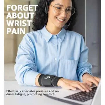 HiRui Wrist Brace/Wraps Wrist Compression Strap and Support for Work Fitness Weightlifting Sprains Tendonitis, Carpal Tunnel Arthritis, Pain Relief, Adjustable Wristbands 2 PACK (Black, M)