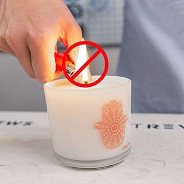 Candle Lighters Long, USB Rechargeable Flame Less Arc Lighter Flexible and Windproof for Candles, Hiking, Camping, Kitchen,Fireplace,etc