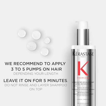 Kerastase Premiere Pre-Shampoo Hair Repair Treatment For All Damaged Hair Types - Intense Bond Repair, Anti-Frizz and Smoothing With Citric Acid