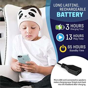 CozyPhones Wireless Headband Kids Headphones - Pink Unicorn