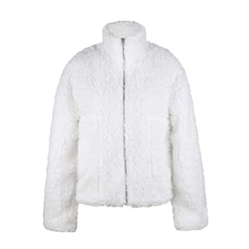 JIKAL Women's Oversized Teddy Jacket - Warm and Stylish