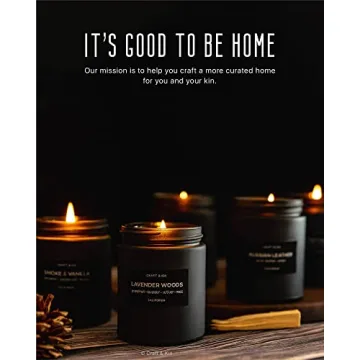 Premium Smoke & Vanilla Candle for Men | 45 Hour Burn Time