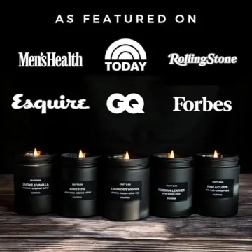Premium Smoke & Vanilla Candle for Men | 45 Hour Burn Time