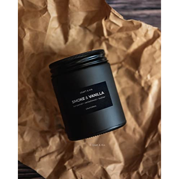Premium Smoke & Vanilla Candle for Men | 45 Hour Burn Time