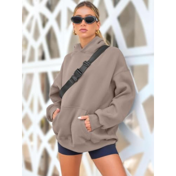 AUTOMET Oversized Sweatshirt Women Comfortable Fleece