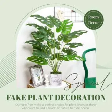 Der Rose 28" Fake Monstera Plant for Home Decor