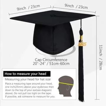 Matte Graduation Gown Set 2025 for High School & College