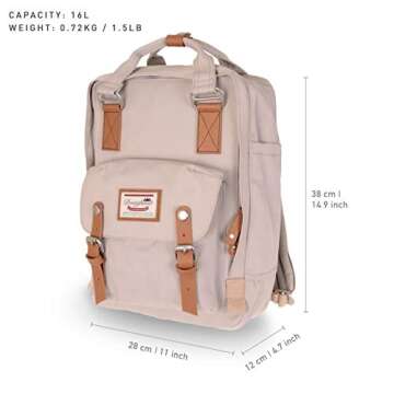 Doughnut Macaroon 16L Travel School Ladies College Girls Lightweight Casual Daypacks Bag Backpack