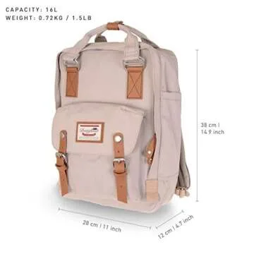 Doughnut Macaroon 16L Travel School Ladies College Girls Lightweight Casual Daypacks Bag Backpack