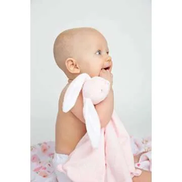 Angel Dear Cashmere Baby Blanket - Pink Bunny Soft Comfort