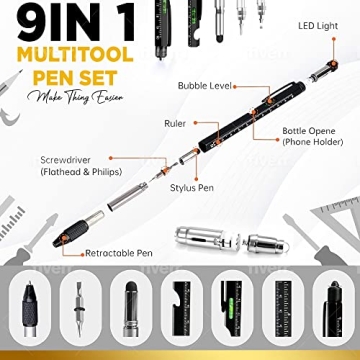9 in 1 Multi-Tool Pen Set - Perfect Gifts for Men