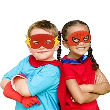 Superhero Dress-Up Costumes for Kids Age 3-7 - 6 Pcs