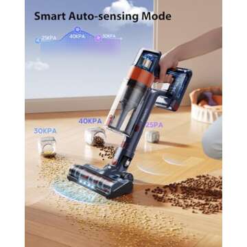 Cordless Vacuum Cleaner with 40KPA Powerful Suction