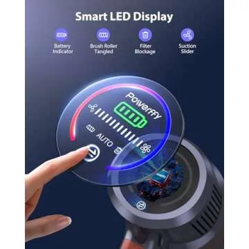 Cordless Vacuum Cleaner with 40KPA Powerful Suction