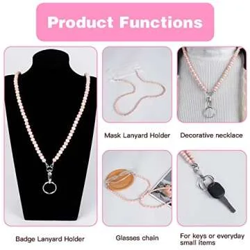 Stylish DEPAJA Beaded Lanyards for ID Badges and Keys