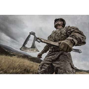Gerber Gear Downrange Tactical Tomahawk - Survival Multitool with Axe Head, Hammer, and Pry Bar