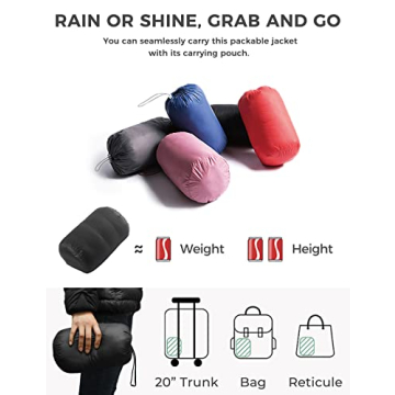 Wantdo Women's Packable Down Jacket for Travel and Style