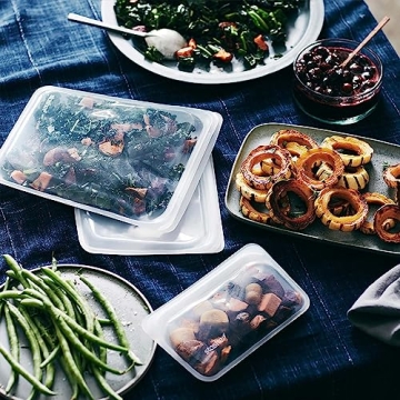 Stasher Silicone Reusable Bags, Eco-friendly 7-Pack