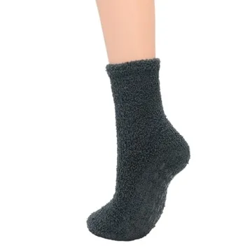 Zando Women's Non-Slip Fuzzy Socks - Cozy Winter Comfort