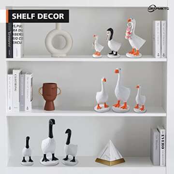 GRAPMKTG Magnetic Goose Key Holder Cute Home Decor Kawaii Room Office Table Desk Decor Aesthetic Funny Bedroom Decor Housewarming Gifts for Women Men1 Pack Small