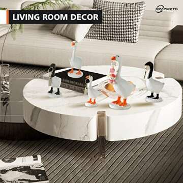 GRAPMKTG Magnetic Goose Key Holder Cute Home Decor Kawaii Room Office Table Desk Decor Aesthetic Funny Bedroom Decor Housewarming Gifts for Women Men1 Pack Small