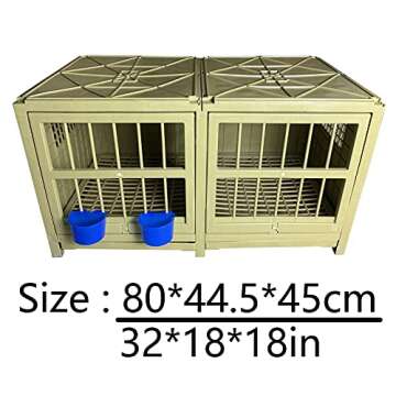 Pigeon Cage - Versatile Pairing and Nesting Solution for Homing Pigeons