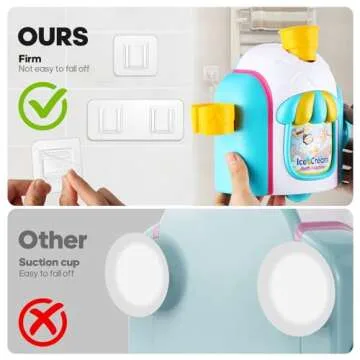 Bath Toys for Toddlers Ages 3-5,Ice Cream Foam Maker Bathtub Toy with Snap Buttons Not Fall,Bathtub Bubble Machine Pretend Cake Play Set for Kids Boys Girls 2 3 4 5 Years Old