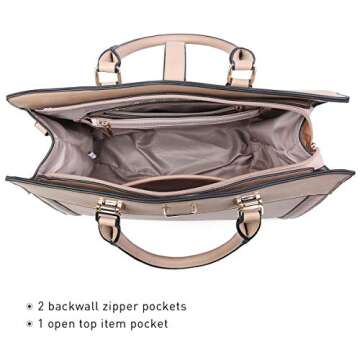 Stylish Women's Handbag with Wristlet for Work or Travel