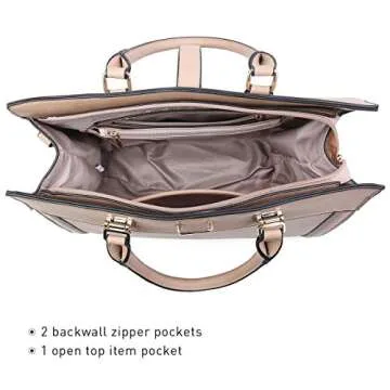 Stylish Women's Handbag with Wristlet for Work or Travel