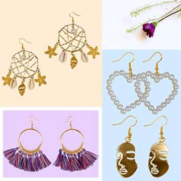 925 Sterling Silver Gold Earring Hooks for Jewelry Making