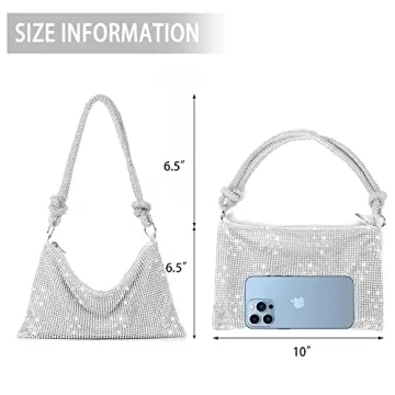 Sparkly Rhinestone Purse for Evening Events and Parties