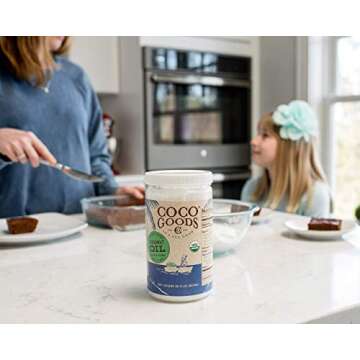 CocoGoodsCo Single-Origin Organic Virgin Coconut Oil, Cold-Pressed - Gluten-free, Non-GMO, No Cholesterol (60 fl. oz)