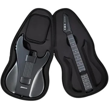 AeroBand Smart Guitar, Travel Silent Guitar With Detachable Fretboard and Bag, Headphone Jack, MIDI ...