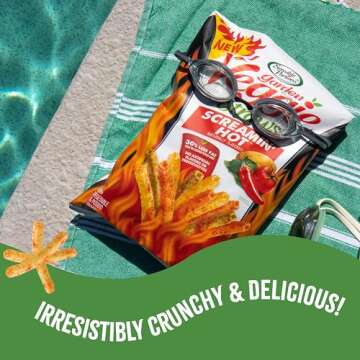 Sensible Portions Screamin' Hot Veggie Straws - Healthy Snack