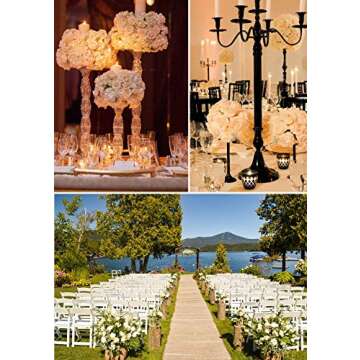 Luyue 10PCS Artificial Roses Flower with Stems Slik Fake Flowers Bouquet Realistic Long Stem Faux Rose for Wedding Home Decor