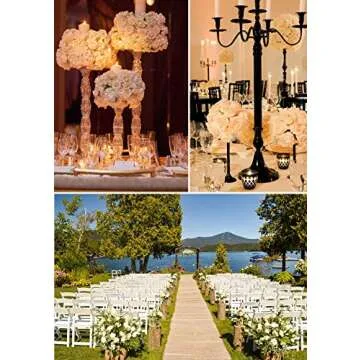 Luyue 10PCS Artificial Roses Flower with Stems Slik Fake Flowers Bouquet Realistic Long Stem Faux Rose for Wedding Home Decor