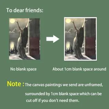 uoyien Vintage Witchy Gothic Wall Art Unframed Canvas