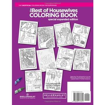 Best of Housewives Coloring Book for Relaxation and Creativity