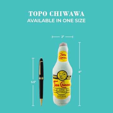 Haute Diggity Dog Topo Chiwawa, Plush Designer Dog Toys with Interactive Squeaker, Stimulating Pet Enrichment, Machine-Washable & Safe Materials for All Breeds, One Size