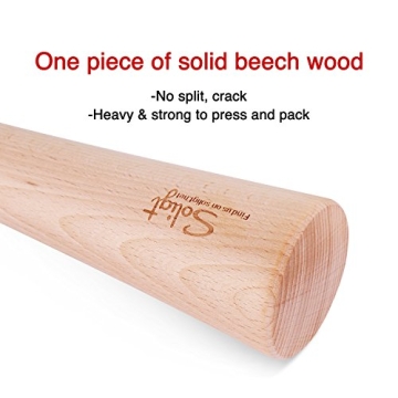 SOLIGT 12" Sauerkraut Pounder for Easy Fermentation