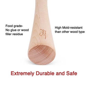 SOLIGT 12" Sauerkraut Pounder for Easy Fermentation