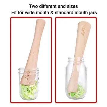 SOLIGT 12" Sauerkraut Pounder for Easy Fermentation