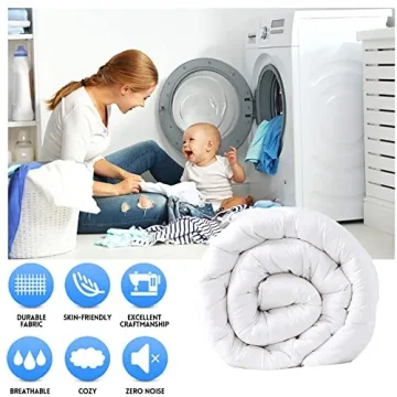 EASELAND King Size Down Alternative Comforter for All Seasons